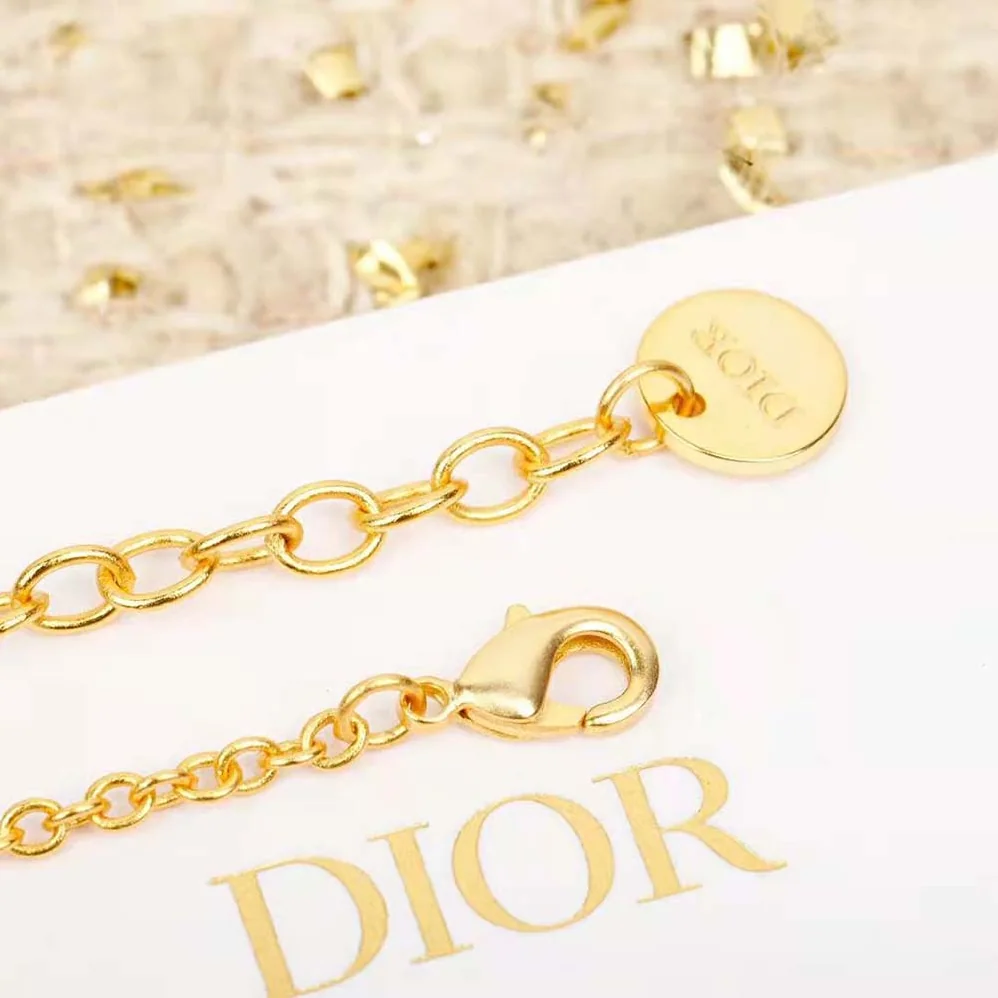 Dior Petit CD Bracelet Gold-Finish Metal and Black Lacquer for Women Dior Petit CD Bracelet Gold-Finish Metal and Black Lacquer for Women