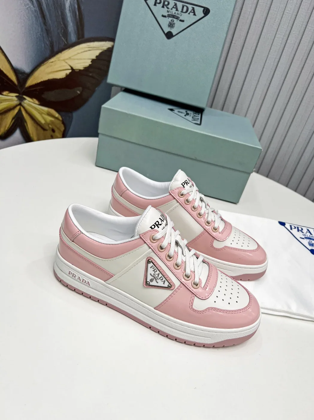 Prada Downtown Sneakers Pink / Prada Downtown Sneakers Pink /