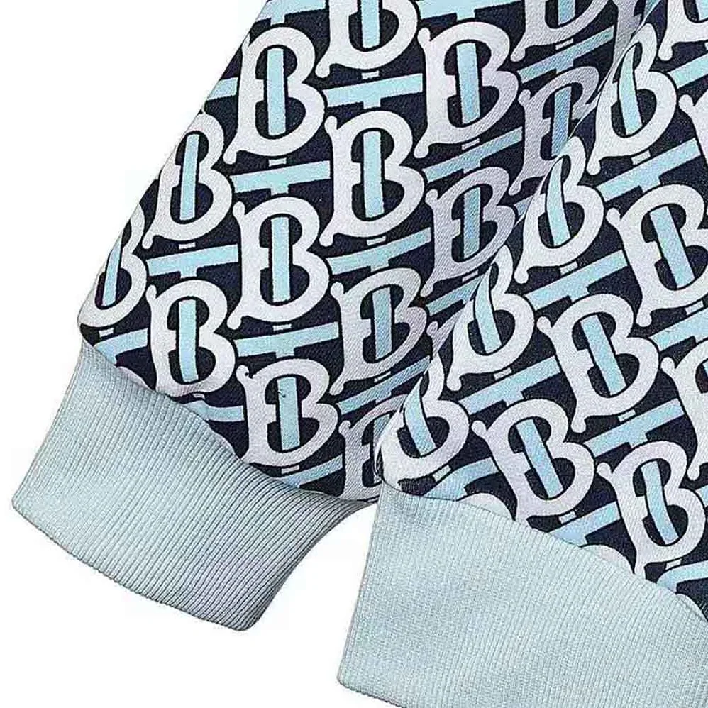 Burberry Monogram Print Cotton Oversized Sweatshirt for Women