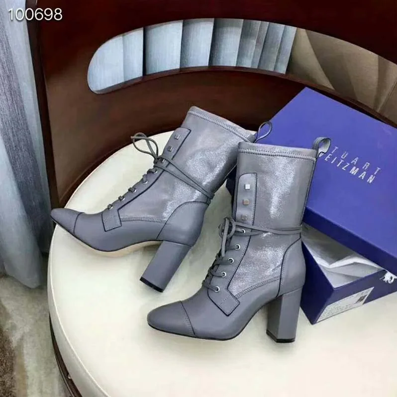 Stuart Weitzman Shoes The Veruka Bootie 90mm Heel Hight for Women in Blue