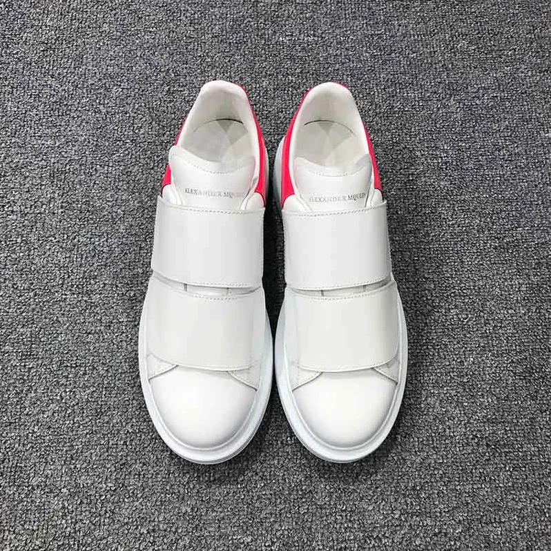Alexander Mcqueen Oversized Sneaker with Double-Strap Shoes for Women in Carmine Alexander Mcqueen Oversized Sneaker with Double-Strap Shoes for Women in Carmine
