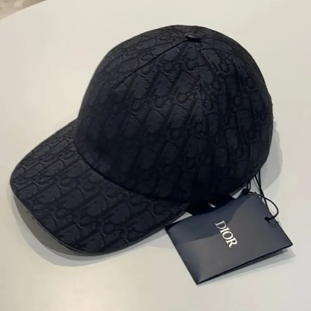 Dior Oblique Cap Black Cotton Jacquard for Unisex Dior Oblique Cap Black Cotton Jacquard for Unisex