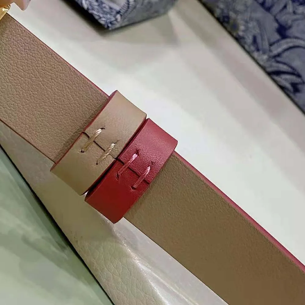 Dior 30 Montaigne Reversible Belt Pink and Ethereal Beige Smooth Calfskin 20 MM for Women