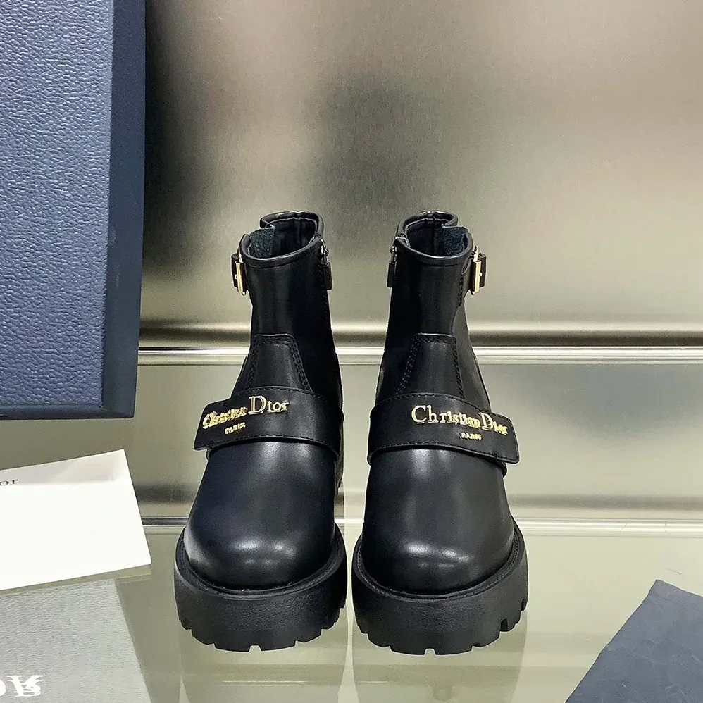 Dior D-Quest Ankle Boot Black Calfskin for Women Dior D-Quest Ankle Boot Black Calfskin for Women