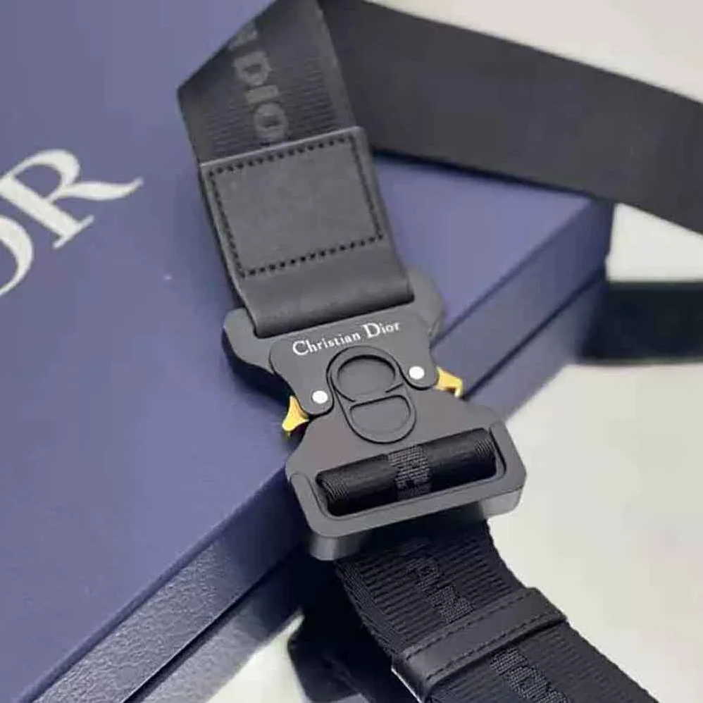 Dior Saddle Bag Black CD Diamond Canvas and Smooth Calfskin for Men