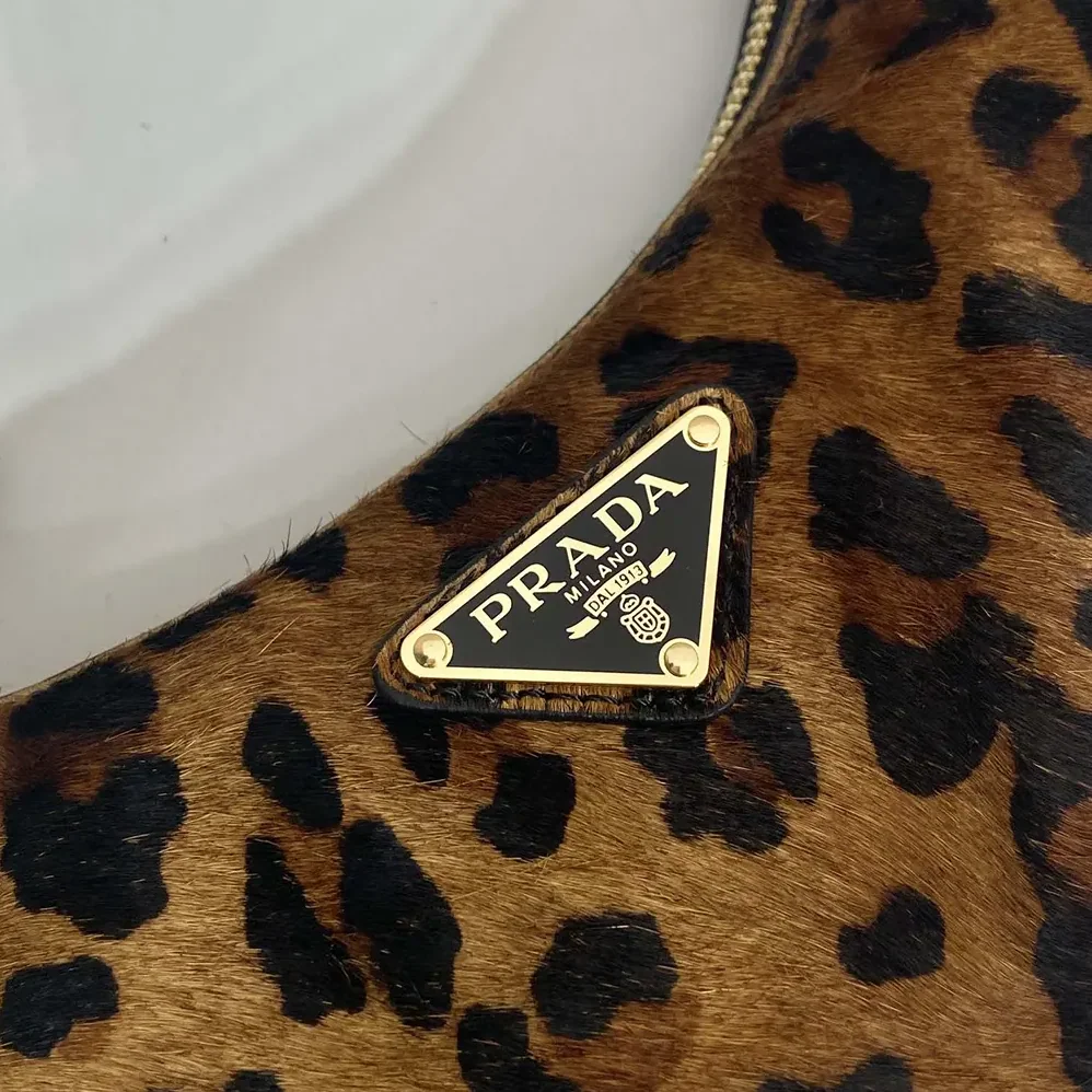 Prada Arqué Printed Leather Shoulder Bag for Women Prada Arqué Printed Leather Shoulder Bag for Women