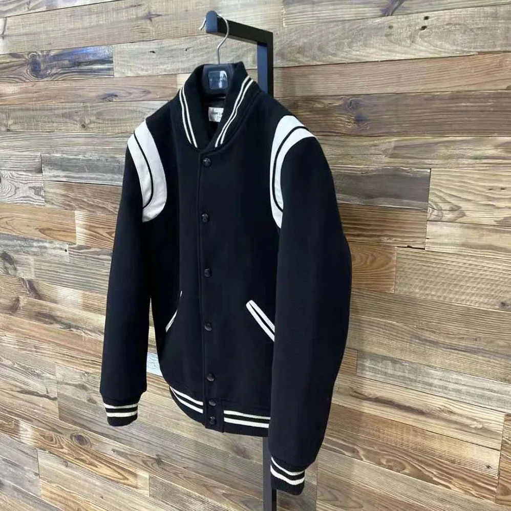 Saint Laurent YSL Saint Laurent Teddy Jacket in Wool for Women in Black Saint Laurent YSL Saint Laurent Teddy Jacket in Wool for Women in Black