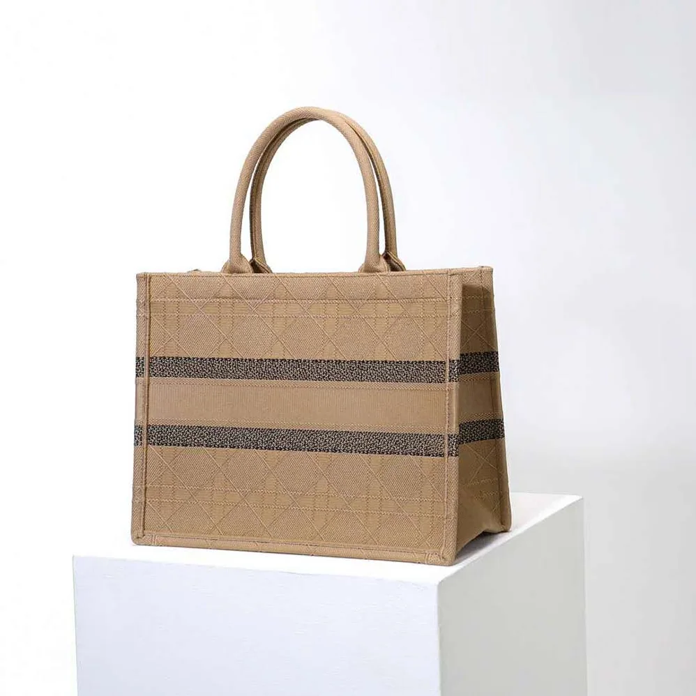 Dior Medium Dior Book Tote Natural Cannage Raffia for Women