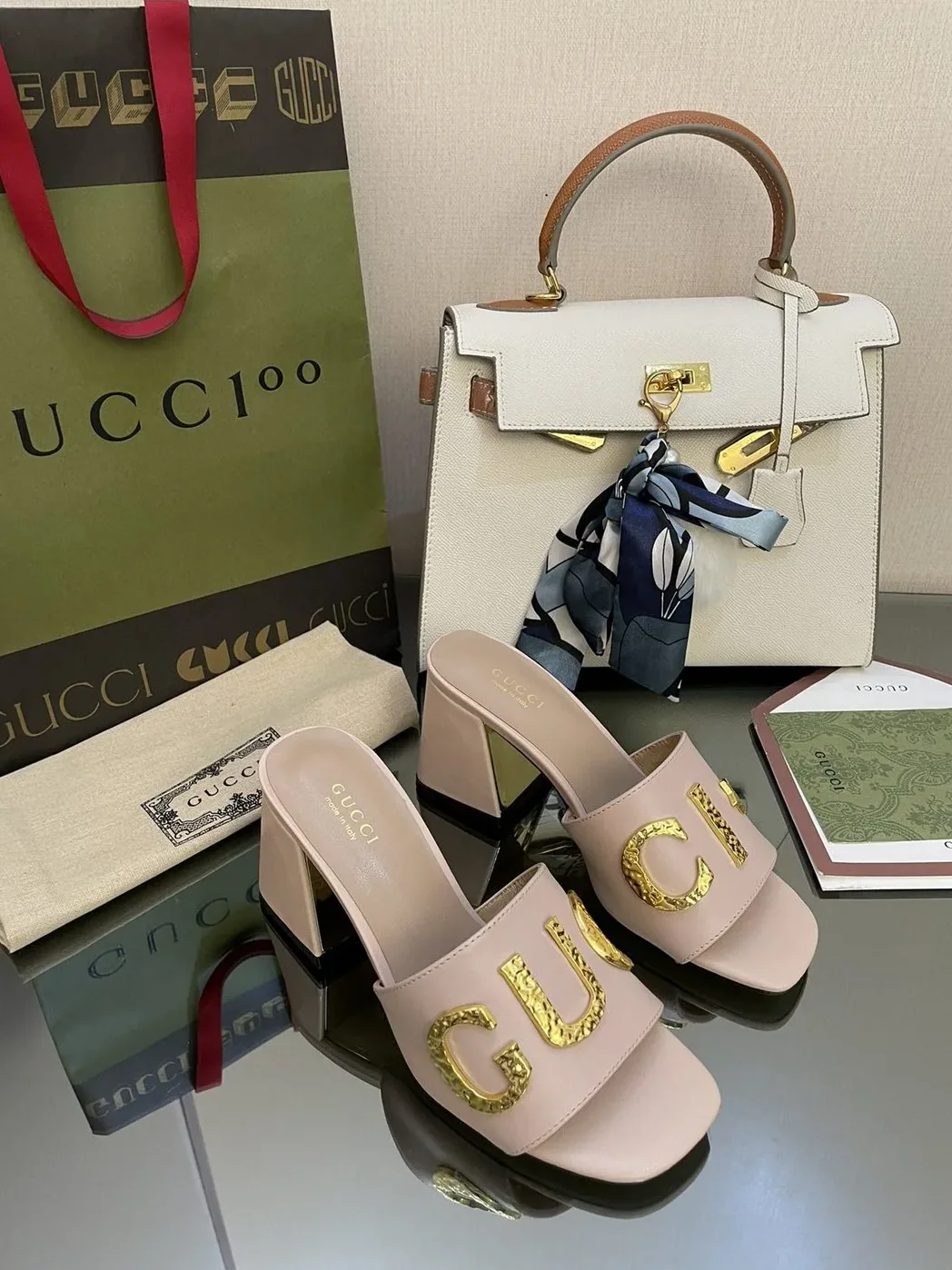 Gucci ‘Gucci' Slide Sandal Light Pink for Women