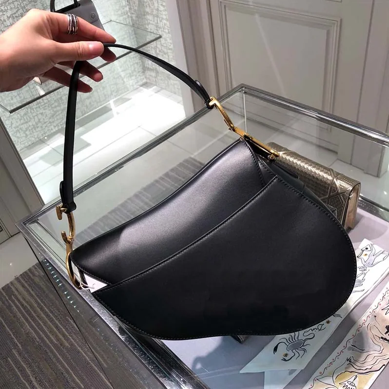 Dior Saddle Bag in Black Calfskin for Women