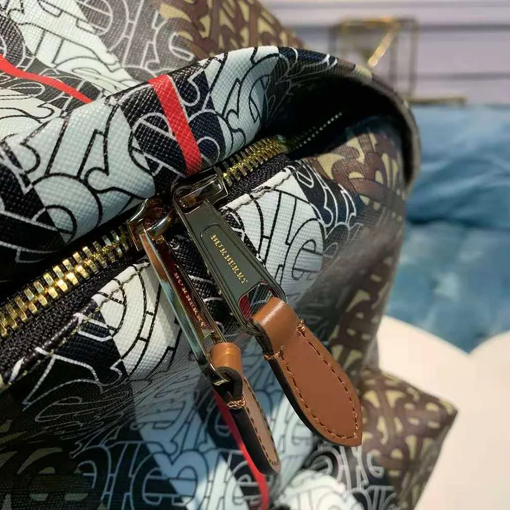 Burberry Monogram Stripe Print E for Women in canvas Backpack