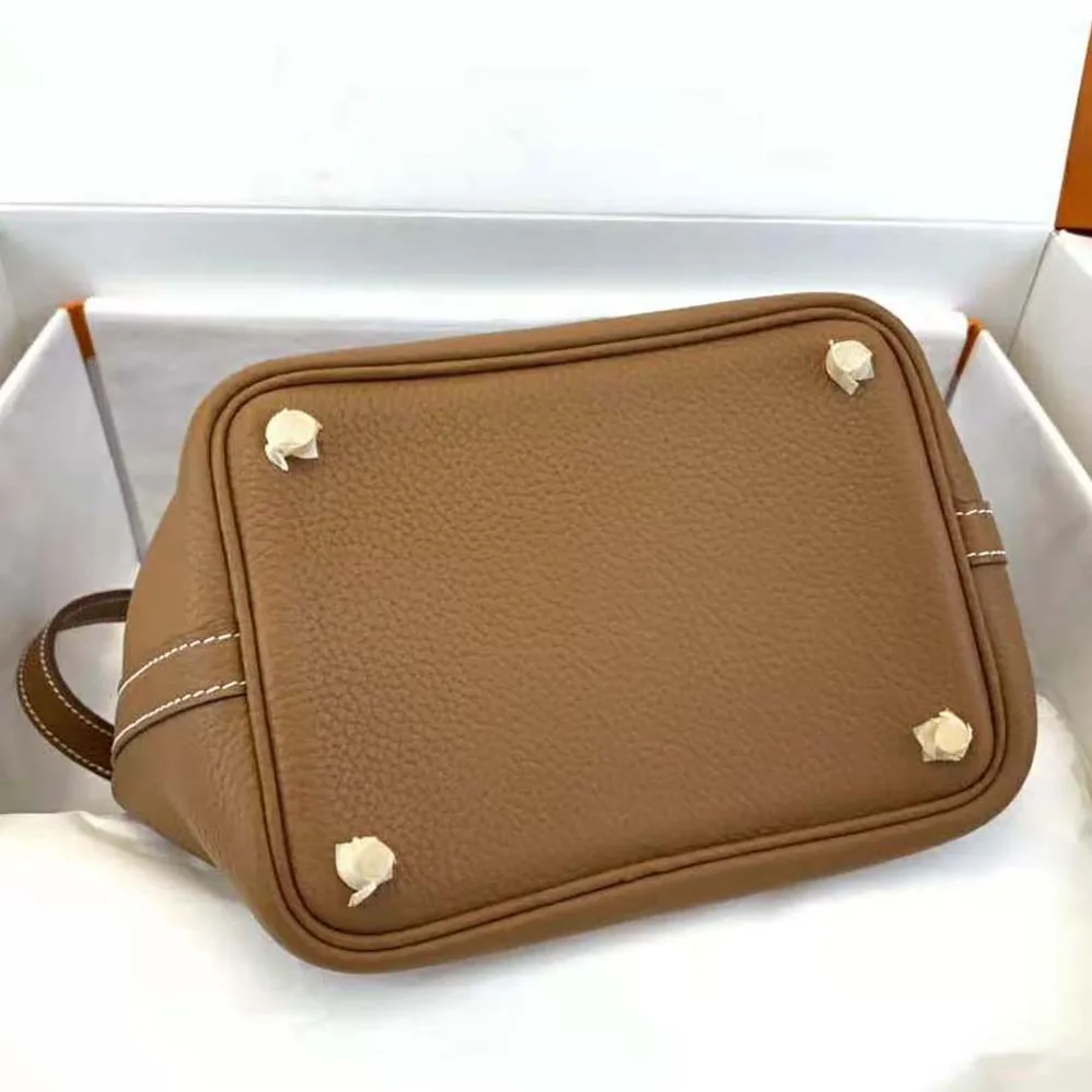 Hermes Picotin Lock 22cm in Clémence leather for Women in Brown