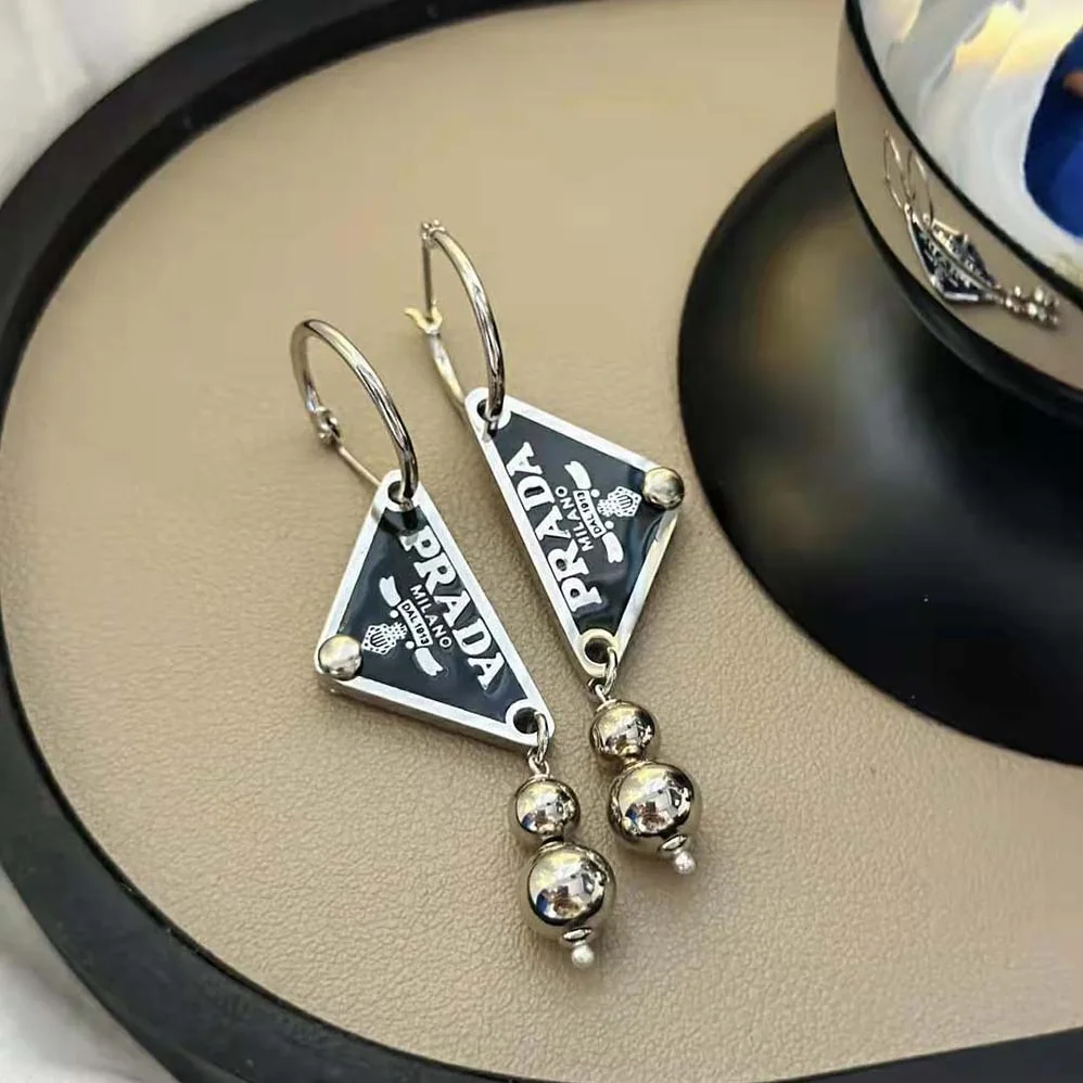 Prada Ball Smalto Jewels Pendant Earrings for Women