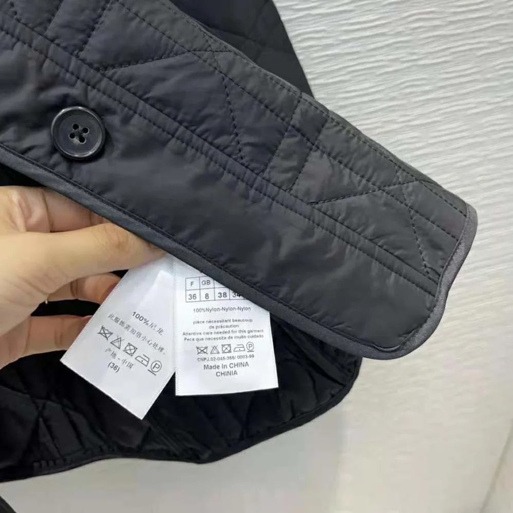 Dior Macrocannage Bar Jacket Black Quilted Technical Taffeta for Women Dior Macrocannage Bar Jacket Black Quilted Technical Taffeta for Women