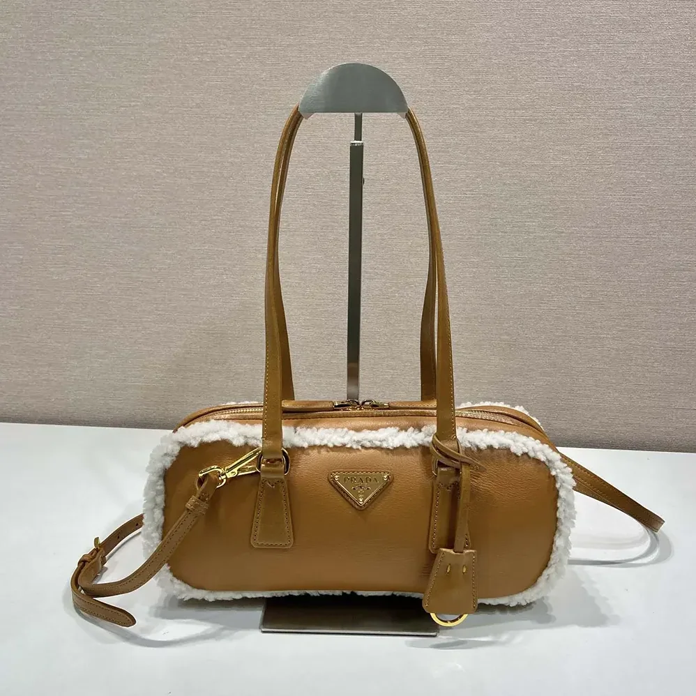 Prada Medium Shearling Two for Women in handle Bag Prada Medium Shearling Two for Women in handle Bag