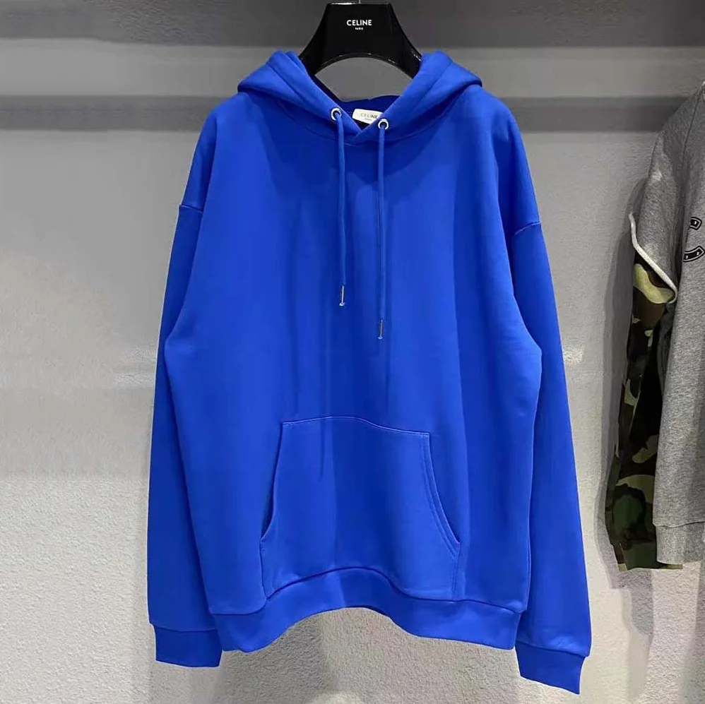 Celine Loose Sweatshirt in Cotton Fleece for Women in Blue Celine Loose Sweatshirt in Cotton Fleece for Women in Blue