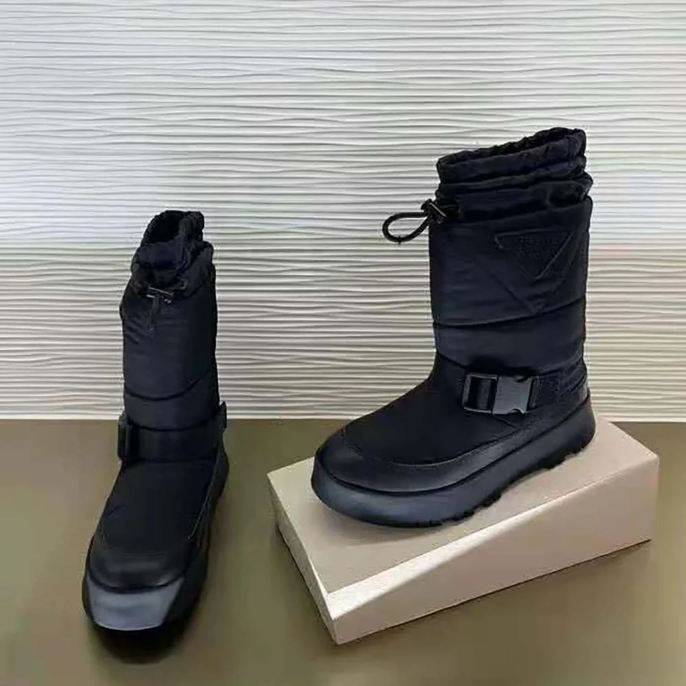 Prada Nylon Gabardine Booties for Women in Black Prada Nylon Gabardine Booties for Women in Black