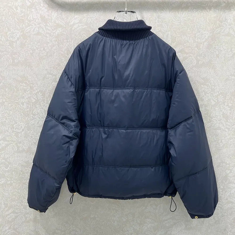 Celine Puffer Jacket In Light Nylon for Women in Navy