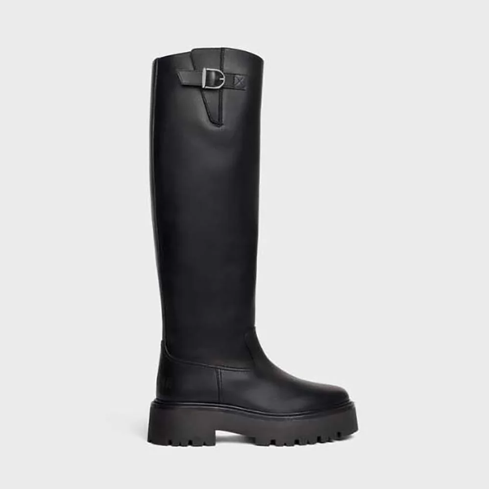 Celine Buckled High Boot in Calfskin for Women