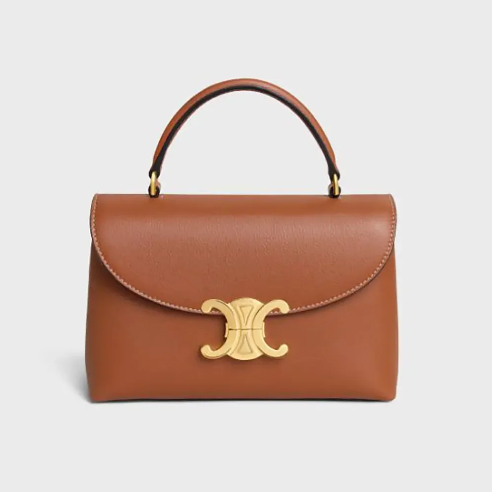 Celine Teen Nino Bag in Smooth Satinated Calfskin for Women in Brown