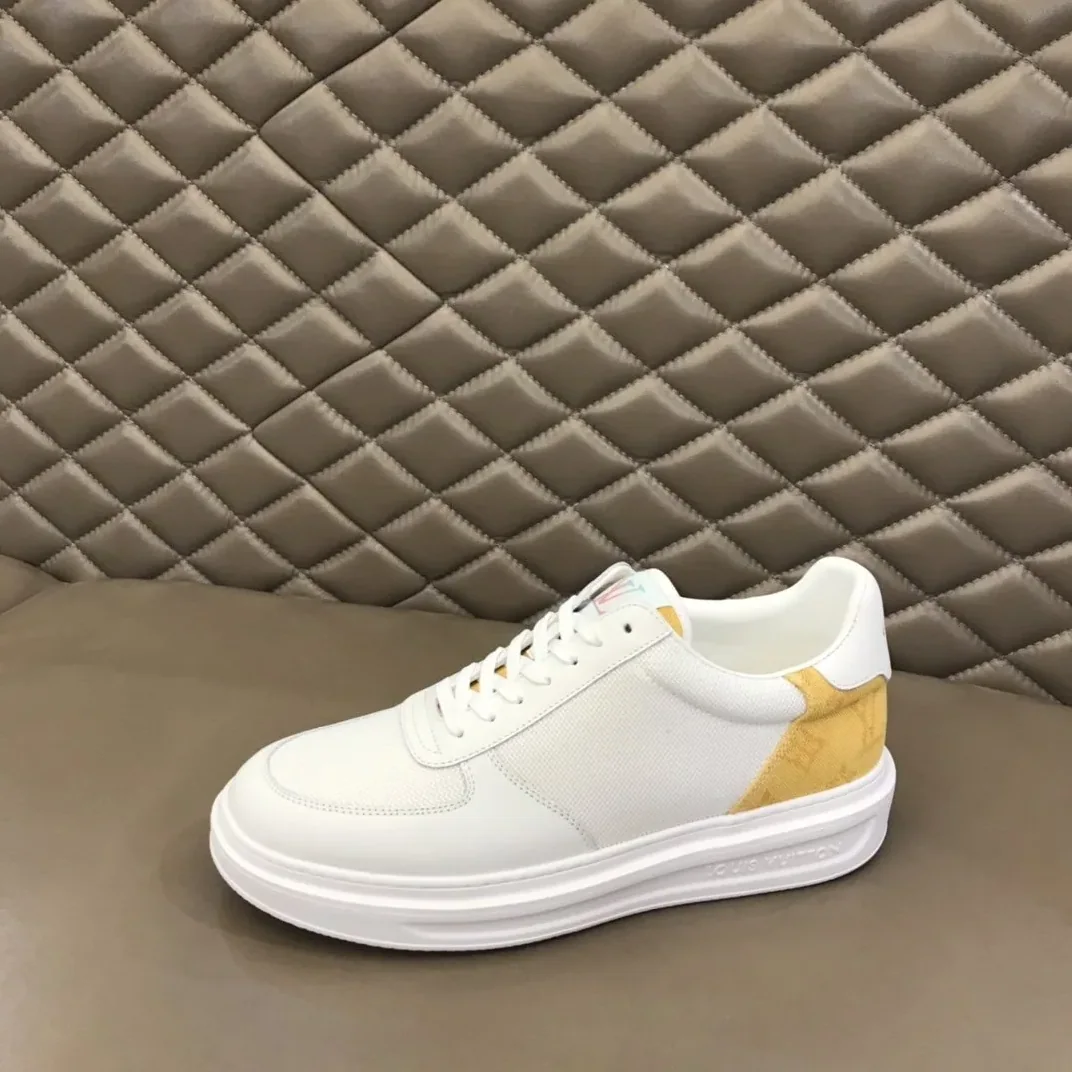 Louis Vuitton Rivoli Sneaker Monogram Metallic Canvas White in Yellow Louis Vuitton Rivoli Sneaker Monogram Metallic Canvas White in Yellow