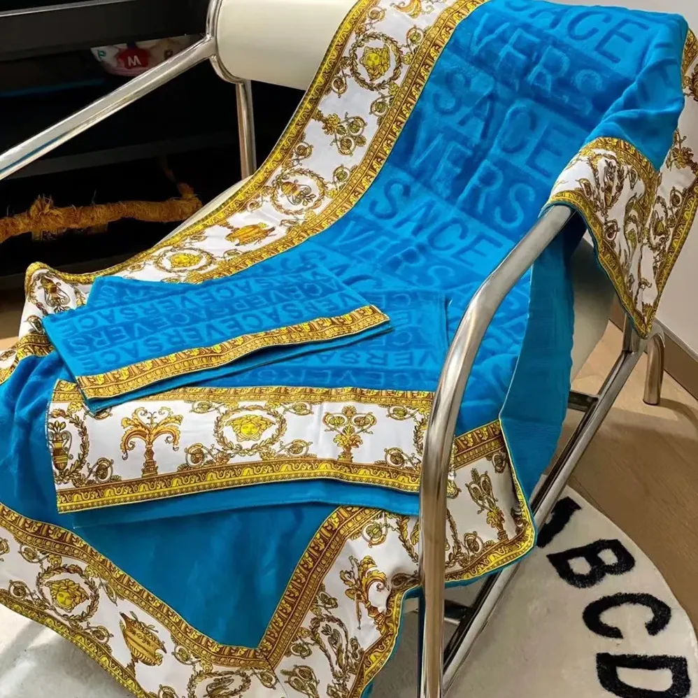 Versace I Love Baroque Beach Towel in the Cotton Versace I Love Baroque Beach Towel in the Cotton