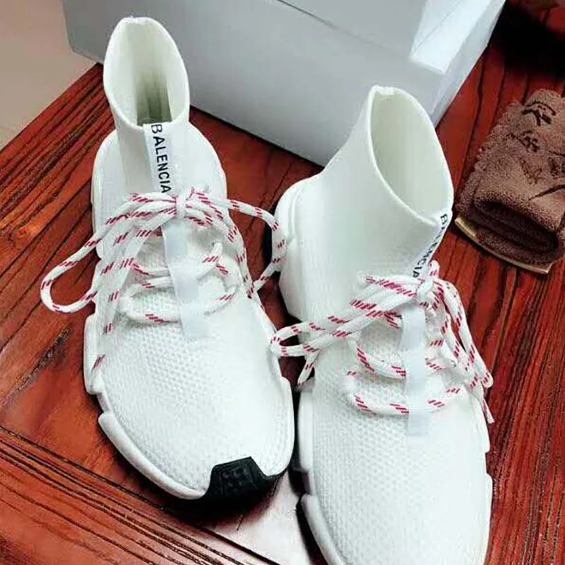 Balenciaga Shoes Speed Trainers 10mm Heel for Women in White