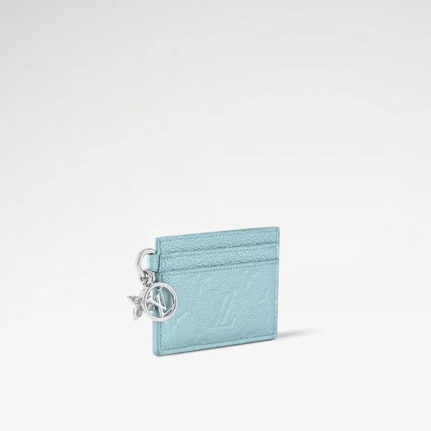 Louis Vuitton LV Charms Card Holder Azur Frost / Louis Vuitton LV Charms Card Holder Azur Frost /