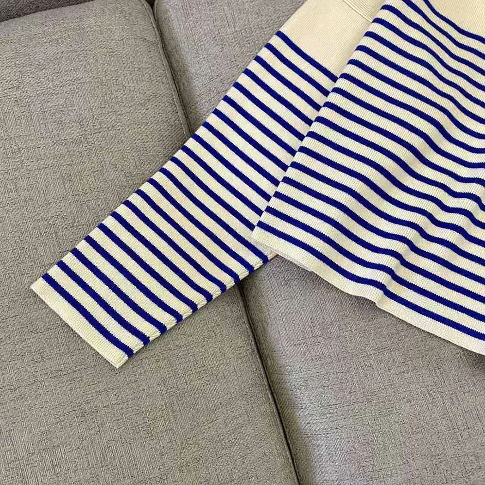 Celine Boxy Mariniere Sweater in Striped Cotton for Women Celine Boxy Mariniere Sweater in Striped Cotton for Women