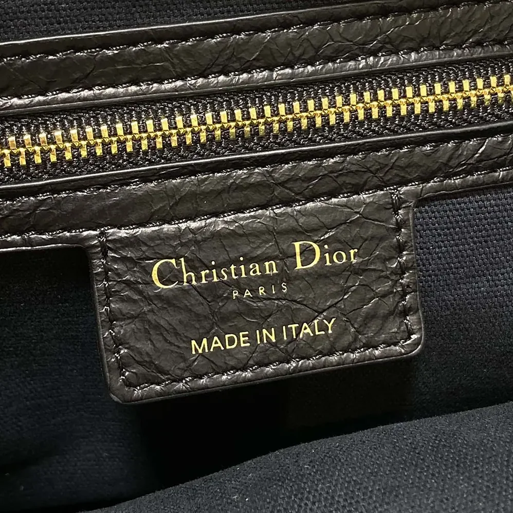 Dior Medium Grand Tour Bowling Bag Black Crinkled Calfskin for Women Dior Medium Grand Tour Bowling Bag Black Crinkled Calfskin for Women