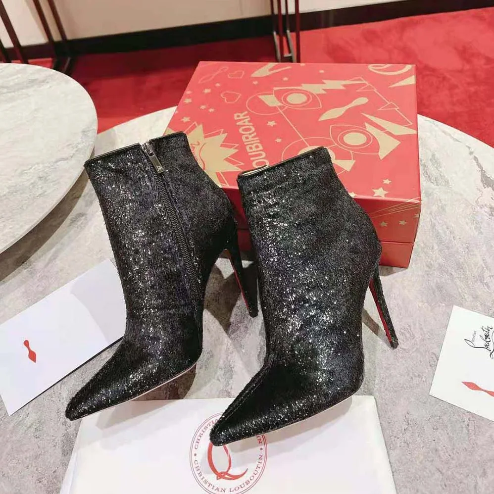 Christian Louboutin So Kate Booty 100 mm Heel Height for Women in Black Christian Louboutin So Kate Booty 100 mm Heel Height for Women in Black