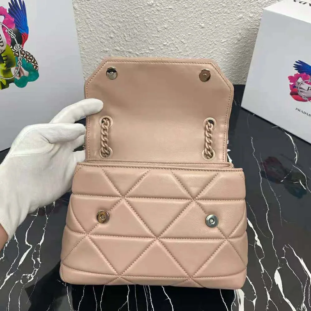 Prada Small Nappa Leather Prada Spectrum Bag for Women in Pink