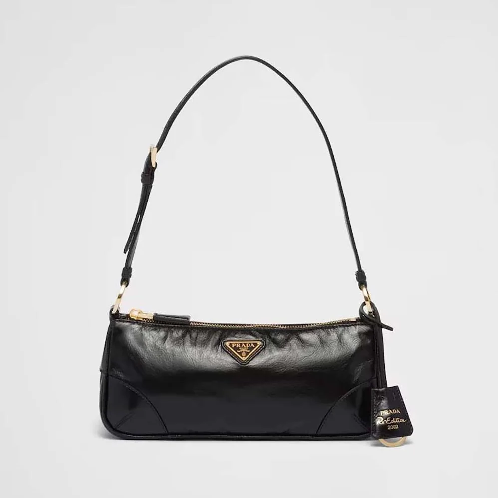 Prada Re-Edition 2002 Small Leather Shoulder Bag for Women
