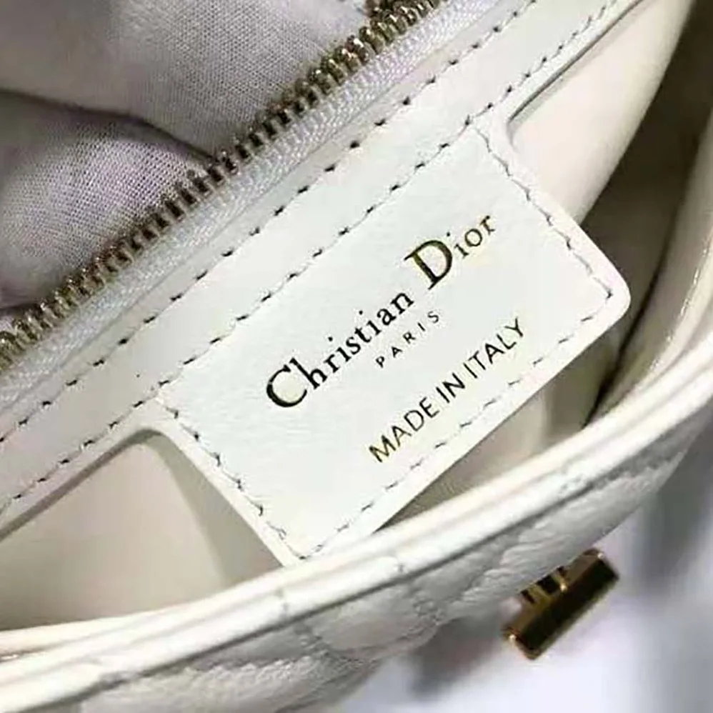 Dior Small Dior Caro Bag Lvory Supple Cannage Calfskin for Women in White Dior Small Dior Caro Bag Lvory Supple Cannage Calfskin for Women in White
