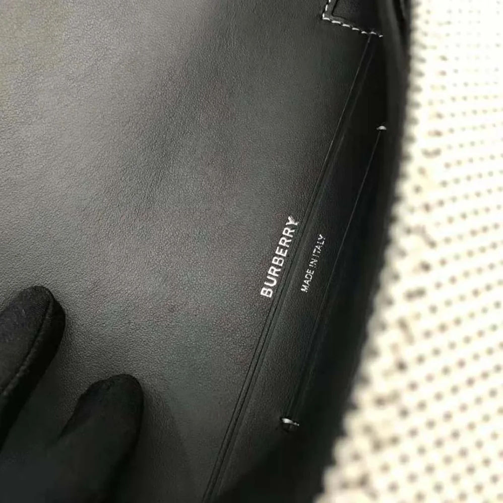 Burberry Small Cotton Canvas and Leather Olympia Bag for Women Burberry Small Cotton Canvas and Leather Olympia Bag for Women