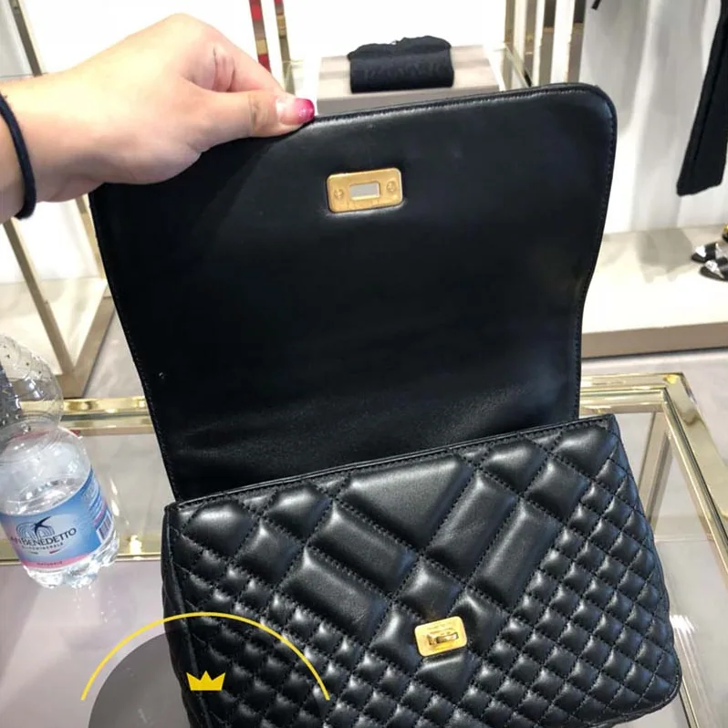 Versace Quilted Icon Shoulder Bag in Nappa Leather for Women in Black Versace Quilted Icon Shoulder Bag in Nappa Leather for Women in Black