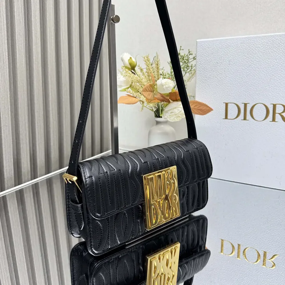 Dior Miss Dior Flap Bag Black Quilted Miss Dior Allover Calfskin for Women Dior Miss Dior Flap Bag Black Quilted Miss Dior Allover Calfskin for Women