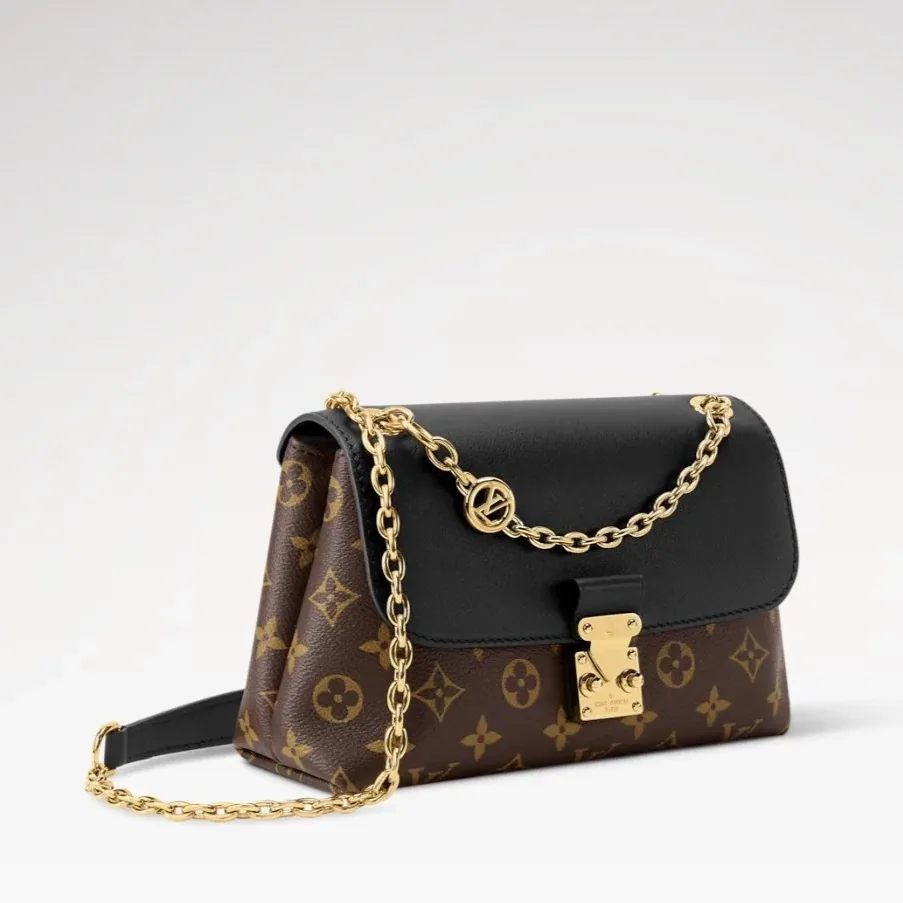 Louis Vuitton Madeleine BB Crossbody Bag in Black Monogram Gold Hardware