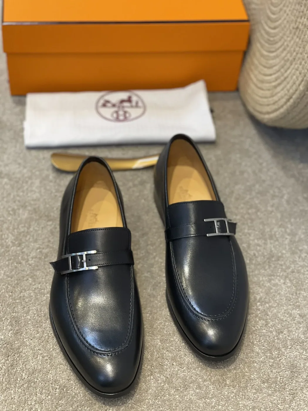 Hermes Monterey Loafer Black Hermes Monterey Loafer Black