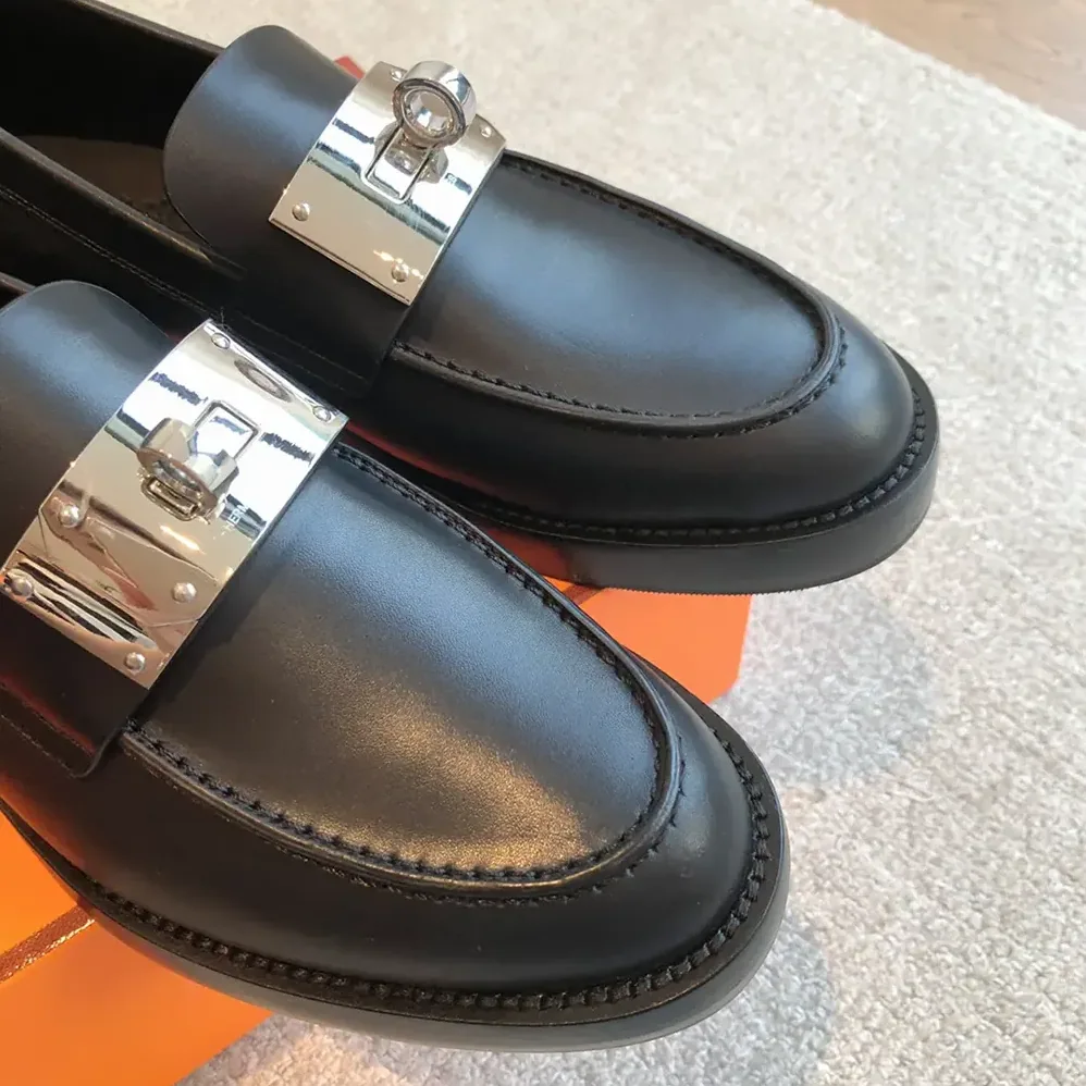 Hermes Hot Loafer-Black H232075Z for Women Hermes Hot Loafer-Black H232075Z for Women