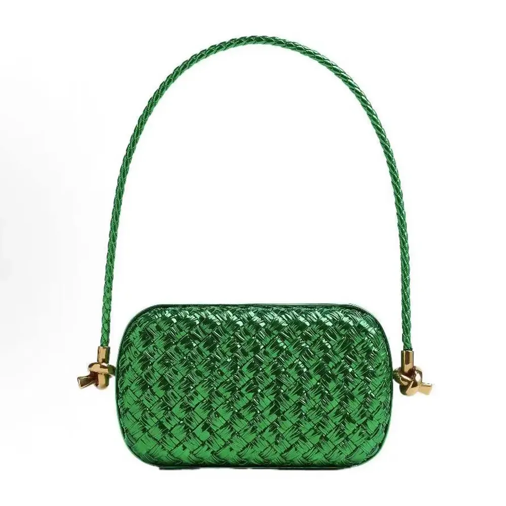 Bottega Veneta Knot Minaudiere On Strap for Women in Green Bottega Veneta Knot Minaudiere On Strap for Women in Green