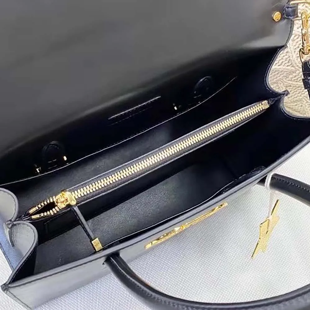 Dior Large ST Honore Tote Black Box Calfskin for Women