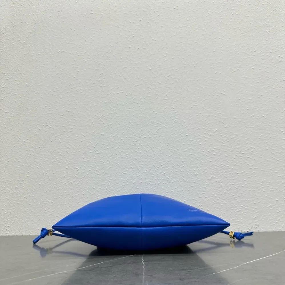 Celine Small Crystal Pouch in Lambskin for Women in Blue