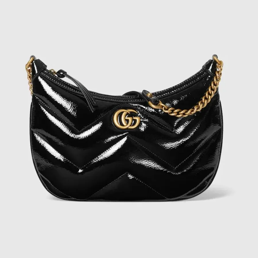 Gucci GG Marmont Small Shoulder Bag Black 10.2 Inches/