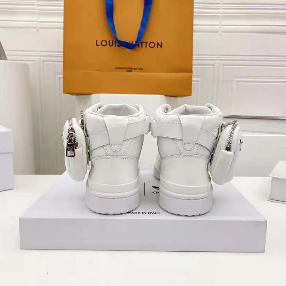 Prada Adidas for Prada Re-Nylon Forum High-Top Sneakers for Women in White