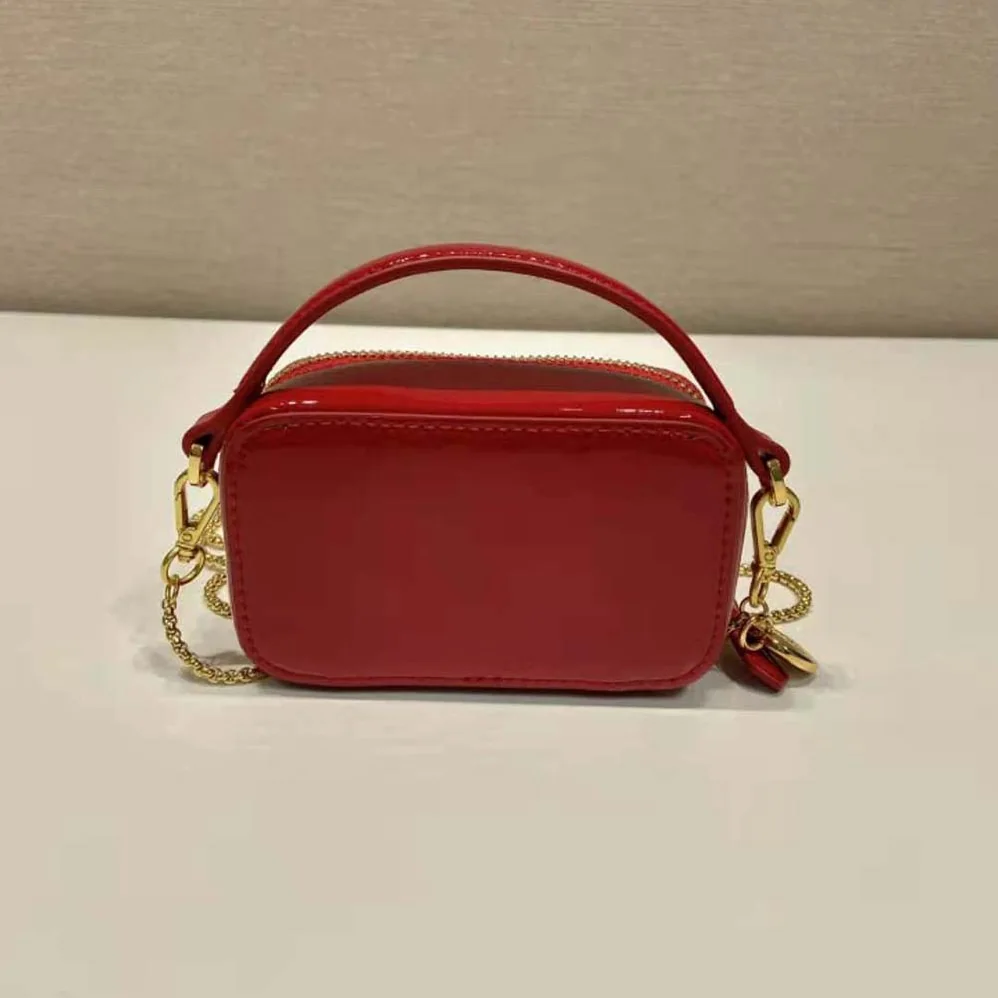 Prada Patent Leather Mini-pouch for Women in Red