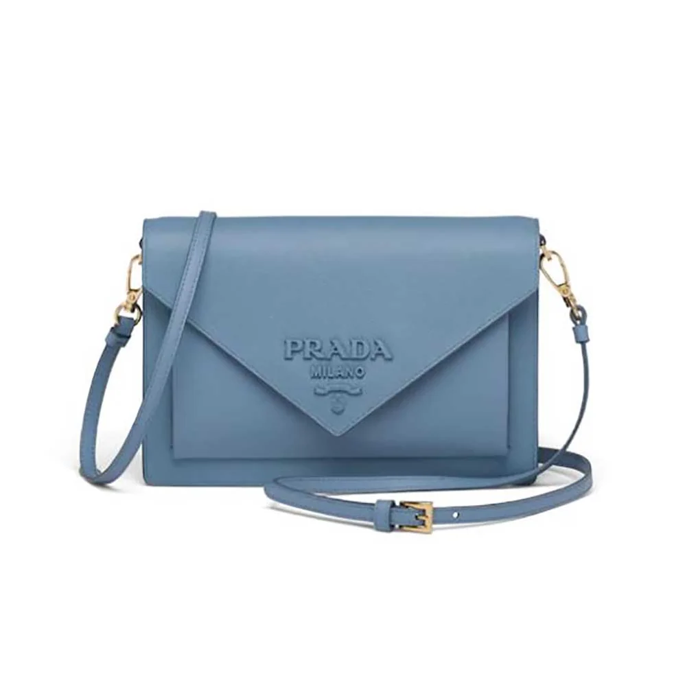 Prada Ladies Saffiano Leather Mini Bag in Blue Prada Ladies Saffiano Leather Mini Bag in Blue