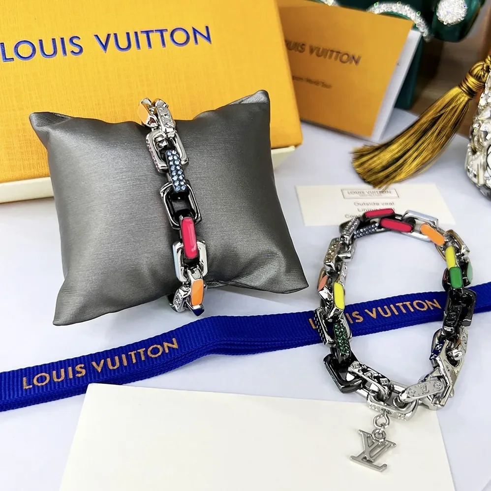 Louis Vuitton Donkey's Paradise Chain Bracelet Multicolor Louis Vuitton Donkey's Paradise Chain Bracelet Multicolor