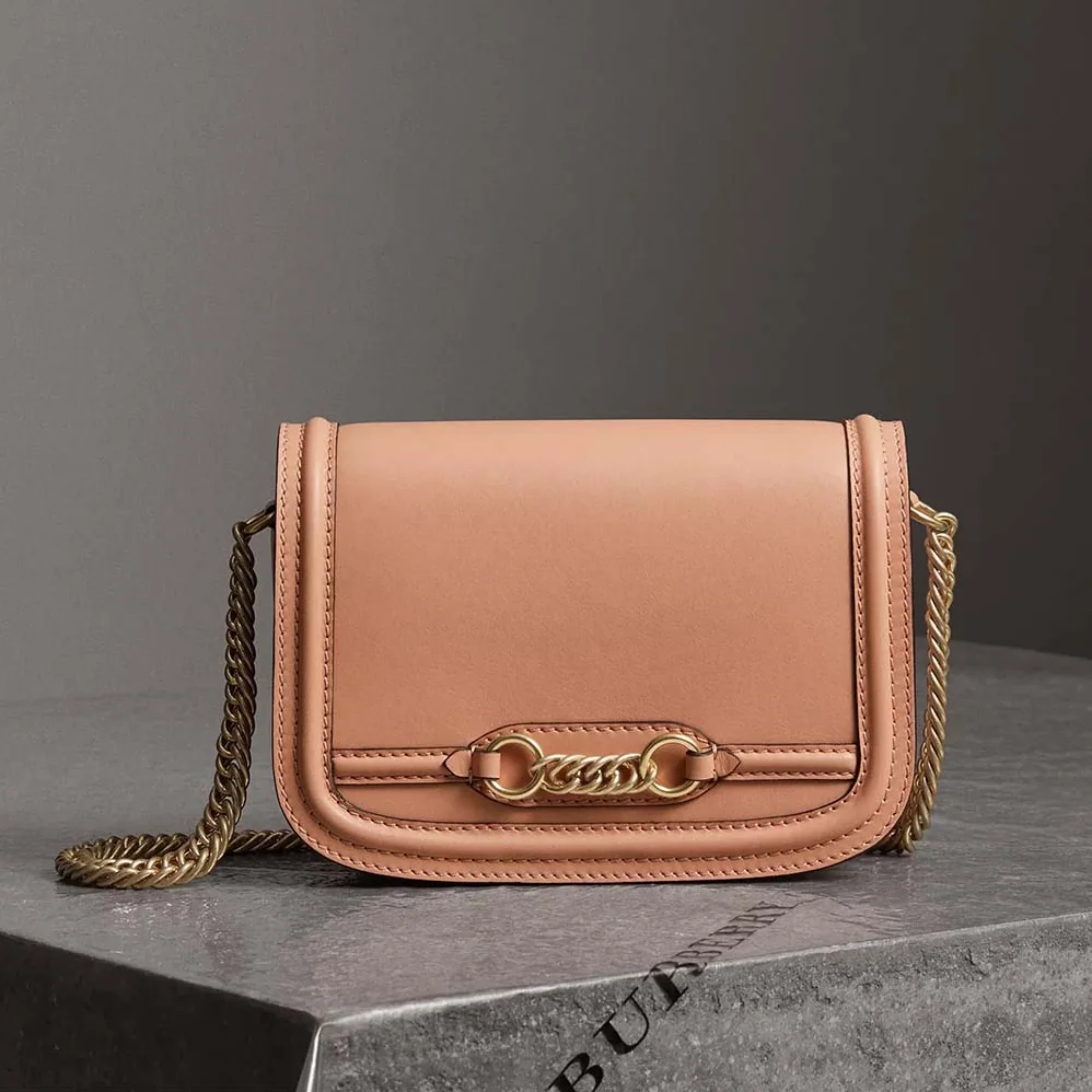 Burberry The Leather Link Bag for Women in Pink Burberry The Leather Link Bag for Women in Pink