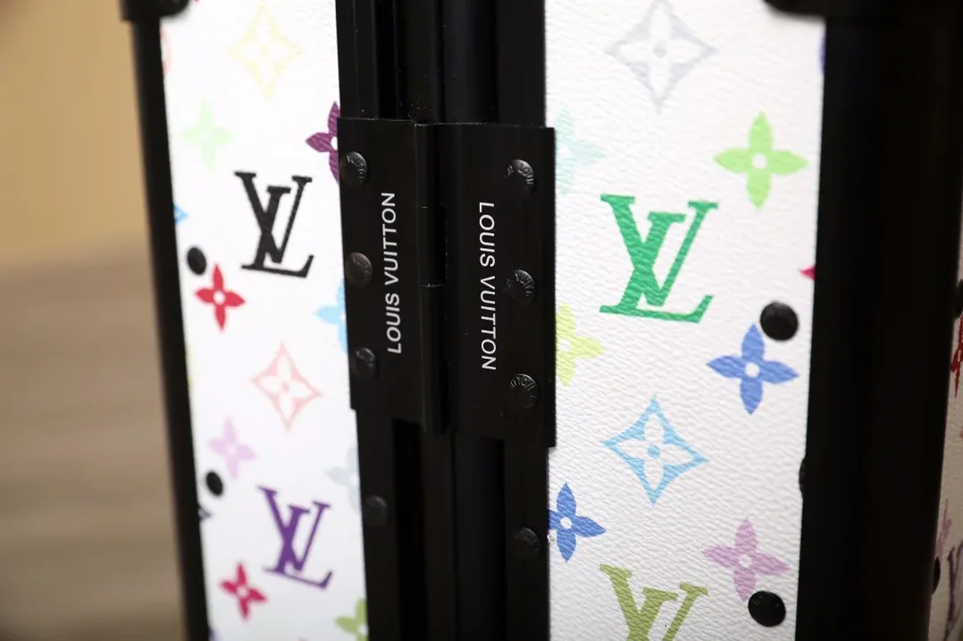 Louis Vuitton Horizon 55 Suitcase in White Black Hardware Louis Vuitton Horizon 55 Suitcase in White Black Hardware